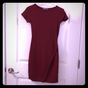 Burgundy dress